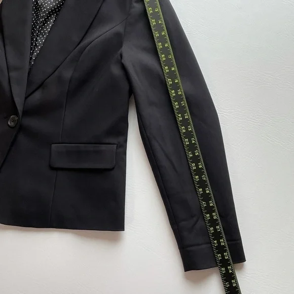 C&B Black Single Button Blazer Size Medium - Picture 7 of 10